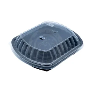 ظرف تک خانه PP ماکروویوی با درب PP (رستورانی)